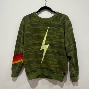 Aviator Nation camouflage crewneck